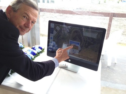 glenn wallace with touch screen